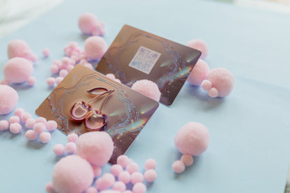 🌸 Pink Glass Cherry