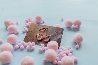 🌸 Pink Glass Cherry